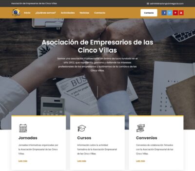 Asociación Empresarial de las Cinco Villas estrena nueva web.