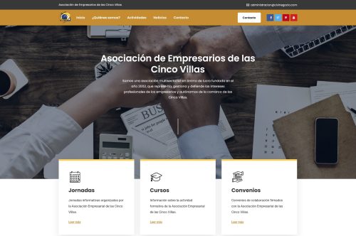 Asociación Empresarial de las Cinco Villas estrena nueva web.