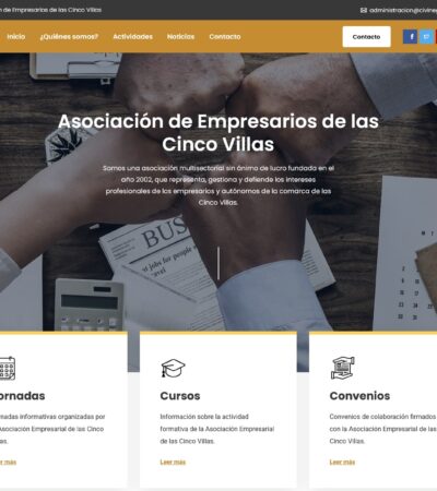 Asociación Empresarial de las Cinco Villas estrena nueva web.